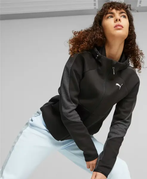 Спортивный костюм женский Puma EVOSTRIPE черный 676073-01__676075-01