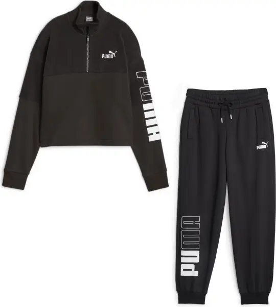 Спортивний костюм жіночий Puma POWER COLORBLOCK чорний 676027-01__676025-01