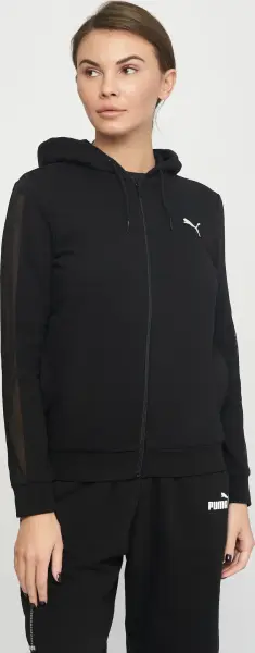 Толстовка женская Puma FULL-ZIP черная 537406-01