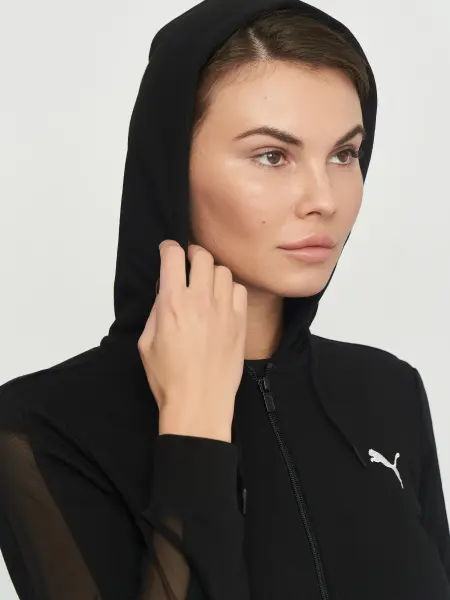 Толстовка женская Puma FULL-ZIP черная 537406-01