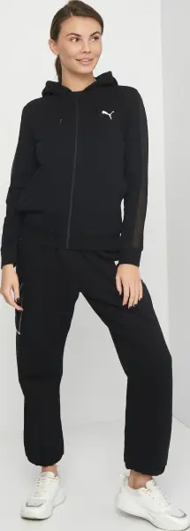 Толстовка женская Puma FULL-ZIP черная 537406-01