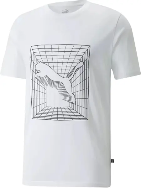 Футболка Puma CAT GRAPHIC белая 670494-02