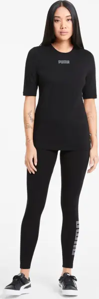 Футболка жіноча Puma MODERN BASICS SLIM чорна 585929-01