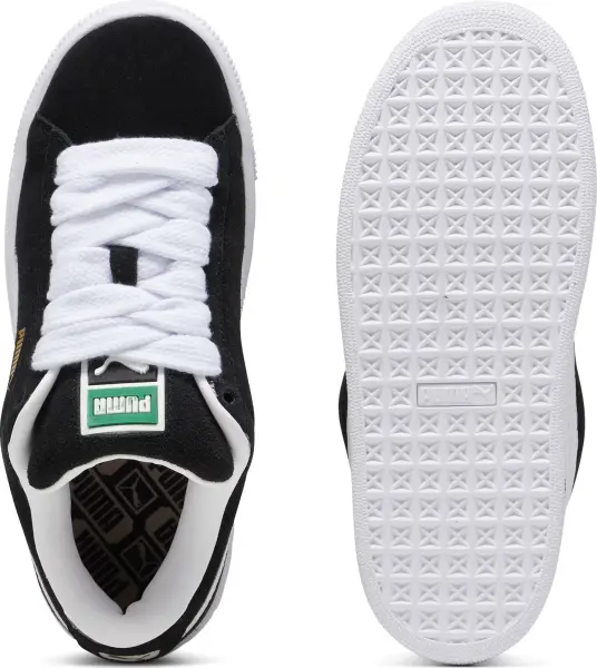 Кроссовки детские Puma SUEDE XL черно-белые 39657702