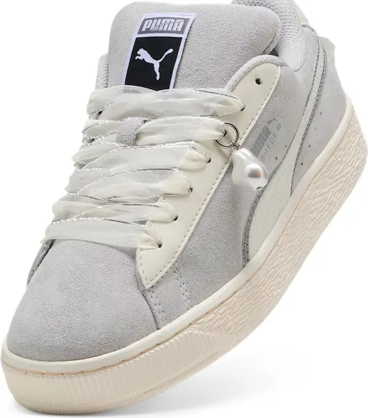 Кроссовки женские Puma SUEDE XL GLAM серые 40125001