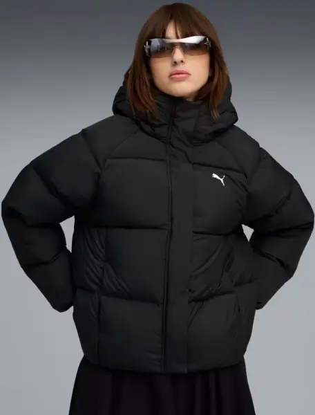 Пуховик жіночий Puma HOODED DOWN PUFFER JACKET чорний 68839201