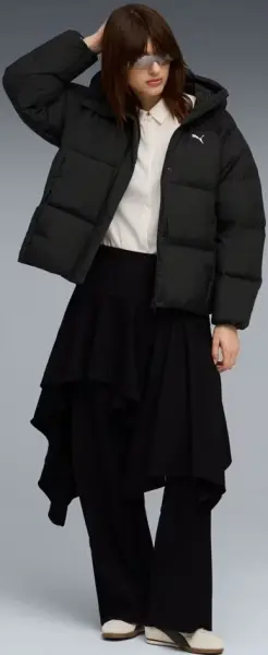 Пуховик жіночий Puma HOODED DOWN PUFFER JACKET чорний 68839201