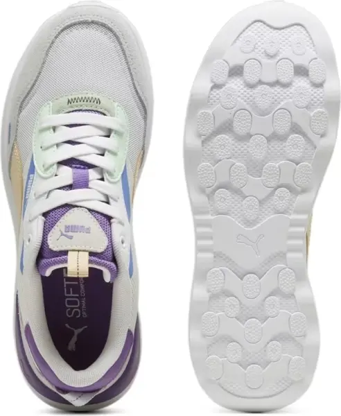 Кросівки жіночі Puma RUNTAMED PLATFORM біло-фіолетово-блакитно-бежеві 392324-11