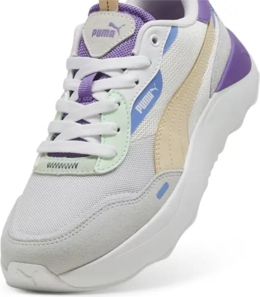 Кросівки жіночі Puma RUNTAMED PLATFORM біло-фіолетово-блакитно-бежеві 392324-11
