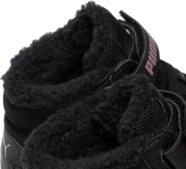 Кроссовки подростковые Puma CARINA MID FUR черные 309683-01
