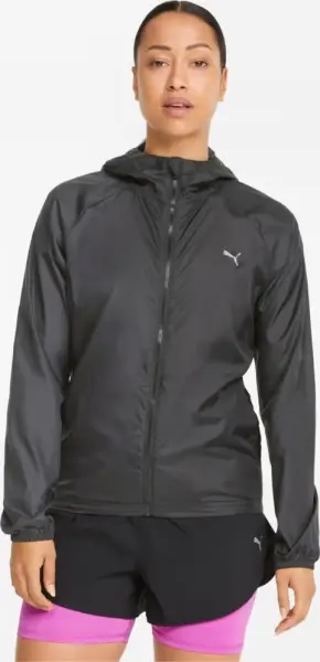 Вітровка для бігу жіноча Puma UV FAVOURITE WOVEN чорна 521683-01