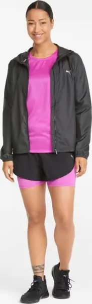 Вітровка для бігу жіноча Puma UV FAVOURITE WOVEN чорна 521683-01