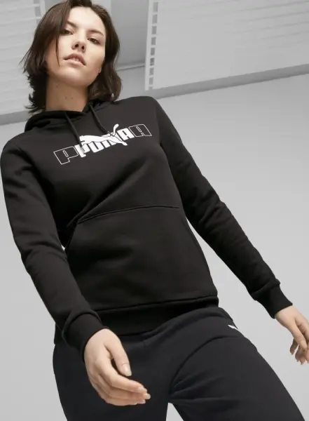 Худі жіноче Puma ESSENTIALS+ LOGO LAB чорне 675955-01