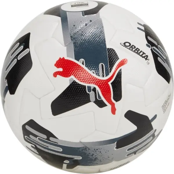 Футбольний м'яч Puma ORBITA 1 TB FIFA QUALITY PRO біло-сіро-червоний Розмір 5 084322-02