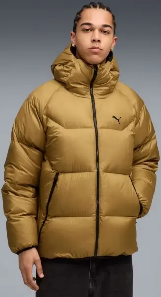 Пуховик Puma HOODED DOWN PUFFER JACKET светло-коричневый 68838269
