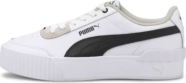 Кроссовки женские Puma CARINA LIFT бело-черно-бежевые 37303102