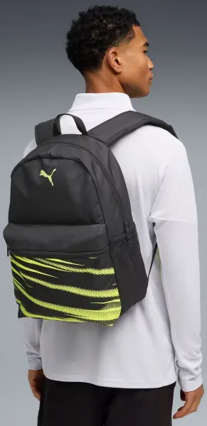 Рюкзак Puma ATTACANTO 17L черно-лаймовый 091628-04
