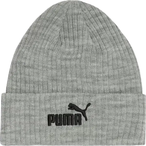 Шапка Puma #1 LOGO RIBBED CUFF BEANIE сіра 942291-02