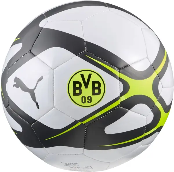 Футбольний м'яч Puma BORUSSIA DORTMUND CULTURE біло-чорно-лаймовий Розмір 5 084746-04
