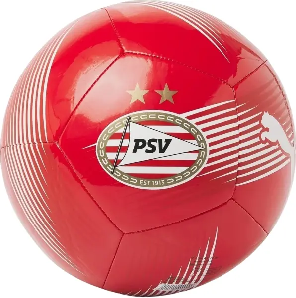 Футбольний м'яч Puma PSV ESSENTIALS червоно-білий Розмір 5 084795-01