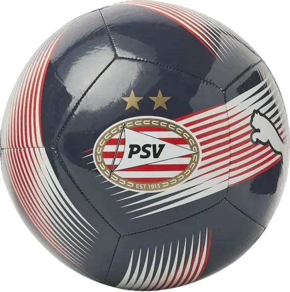 Футбольний м'яч Puma PSV ESSENTIALS темно-синьо-червоно-білий Розмір 5 084795-02