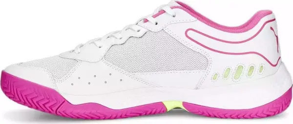 Кросівки тенісні жіночі Puma SOLARSMASH RCT PADEL біло-рожеві 107297-03