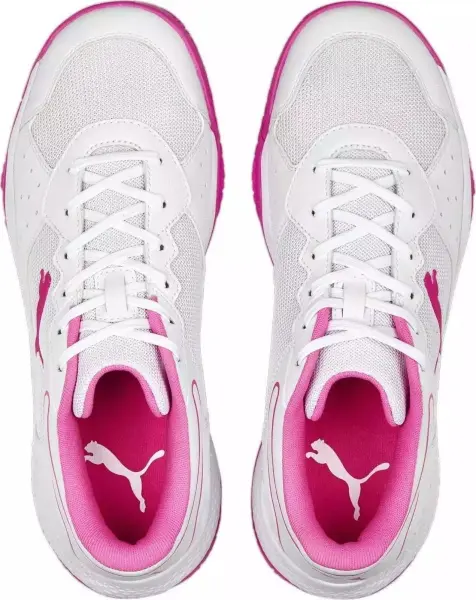 Кросівки тенісні жіночі Puma SOLARSMASH RCT PADEL біло-рожеві 107297-03