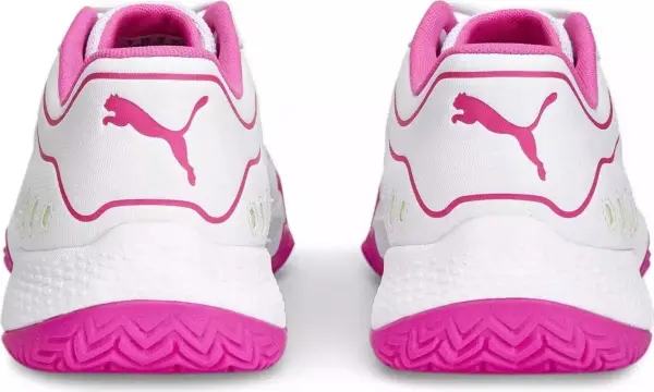 Кросівки тенісні жіночі Puma SOLARSMASH RCT PADEL біло-рожеві 107297-03