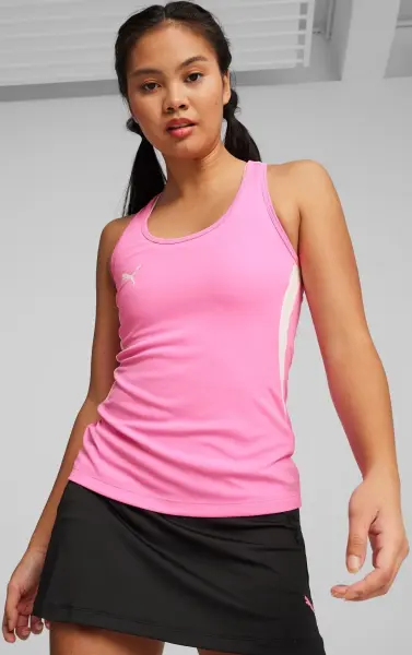 Майка для тенниса женская Puma INDIVIDUAL PADEL розовая 659238-20
