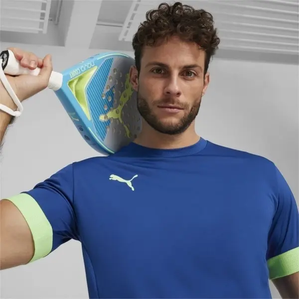 Футболка для тенісу Puma INDIVIDUAL PADEL синьо-салатова 939177-22