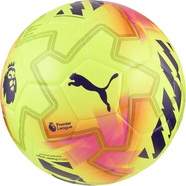 Футбольний м'яч Puma ORBITA MATCH PREMIER LEAGUE LIGHTS FOOTBALL (FIFA® QUALITY) жовто-оранжево-рожевий Розмір 5 084705-01