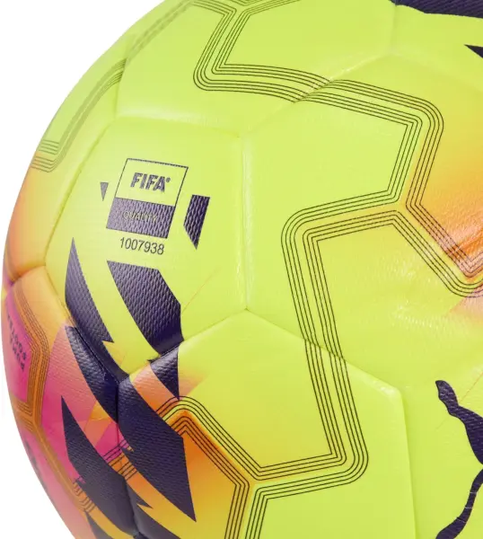 Футбольний м'яч Puma ORBITA MATCH PREMIER LEAGUE LIGHTS FOOTBALL (FIFA® QUALITY) жовто-оранжево-рожевий Розмір 5 084705-01
