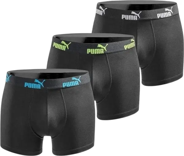 Труси (боксерки) Puma EVERYDAY COTON STRETCH чорні (3 штуки) 100003547-010
