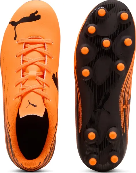 Бутсы детские Puma ATTACANTO II FG/AG JR оранжево-черные 108496-04
