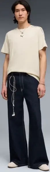 Футболка Puma ESSENTIALS TAPE бежевая 69169387