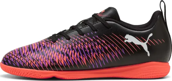 Футзалки (бампи) дитячі Puma FUTURE 8 PLAY IT JR чорно-коралово-фіолетові 108397-01