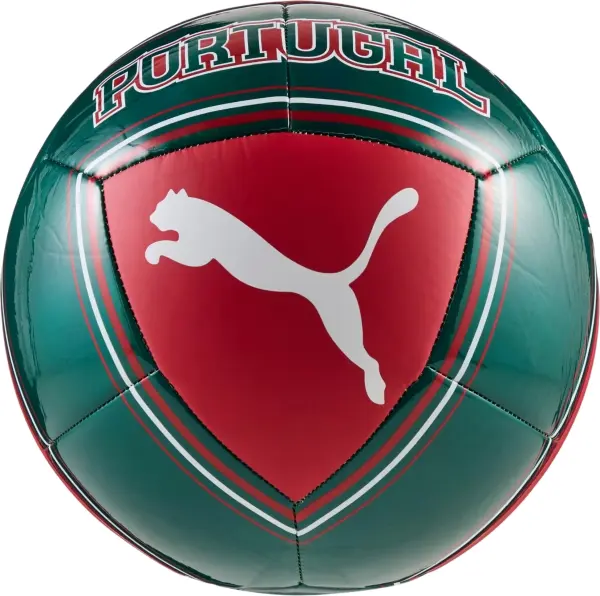 Футбольний м'яч Puma PORTUGAL FTBLCULTURE темно-зелено-червоний Розмір 5 084983-01