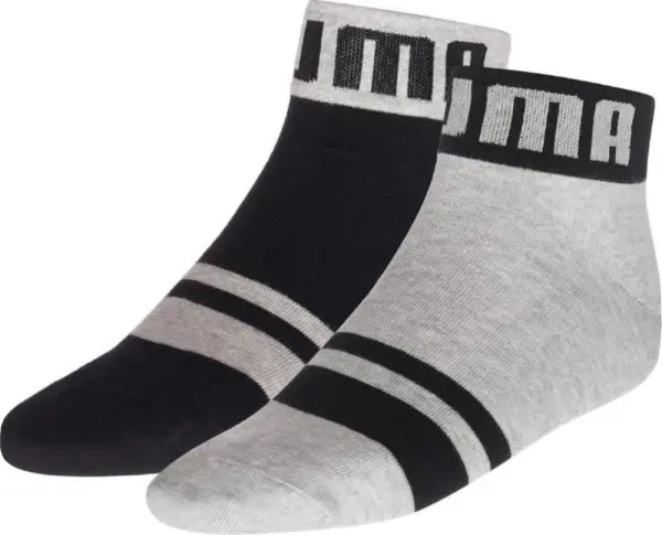 Шкарпетки Puma QUARTER 2P сіро-чорні (2 пари) 935318-01