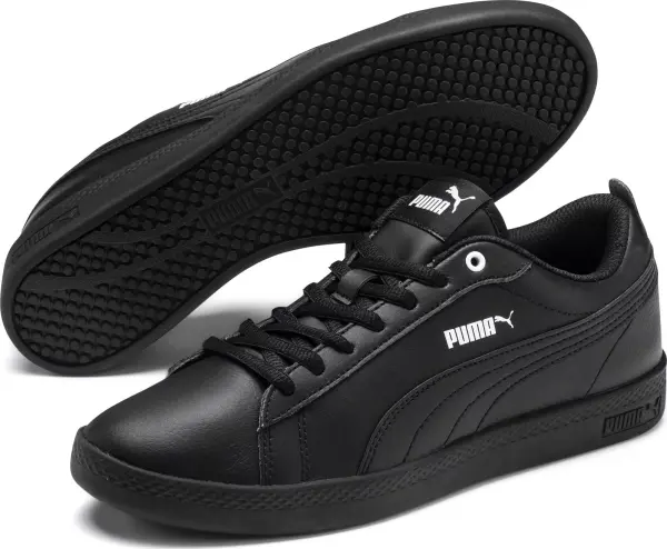 Кеди жіночі Puma SMASH V2 LEATHER чорні 365208-03