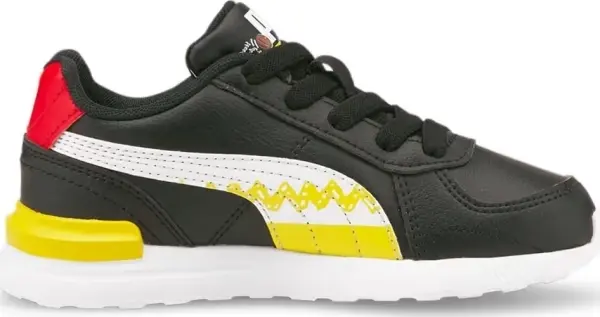 Кросівки дитячі Puma PEANUTS GRAVITON чорно-червоно-жовто-білі 380940-01