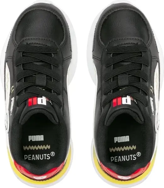 Кросівки дитячі Puma PEANUTS GRAVITON чорно-червоно-жовто-білі 380940-01