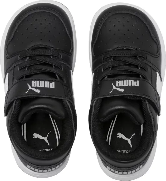 Кросівки дитячі Puma REBOUND LAYUP чорно-білі 370493-02