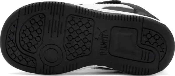 Кросівки дитячі Puma REBOUND LAYUP чорно-білі 370493-02