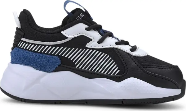 Кроссовки детские Puma RS-X COLLEGIATE черно-бело-синие 371628-01