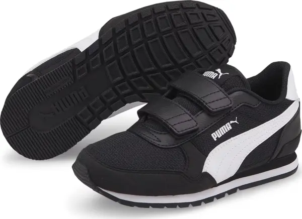 Кросівки дитячі Puma ST RUNNER V3 MESH чорно-білі 385511-01