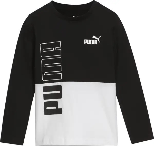 Лонгслів дитячий Puma POWER чорно-білий 859772-01