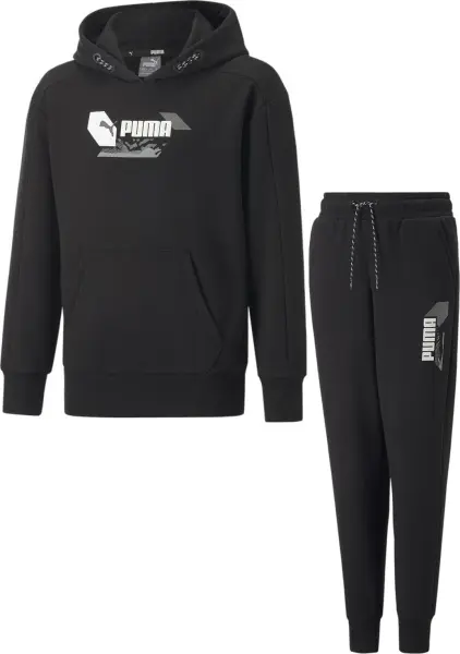 Спортивний костюм підлітковий Puma ALPHA чорний 670105-01__670108-01