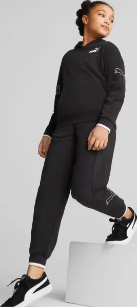Худі підліткове Puma POWER COLOUR BLOCK чорне 673549-01
