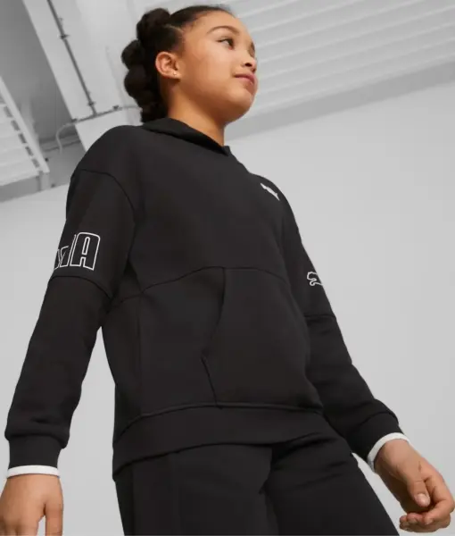 Худі підліткове Puma POWER COLOUR BLOCK чорне 673549-01