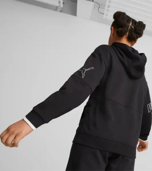 Худі підліткове Puma POWER COLOUR BLOCK чорне 673549-01